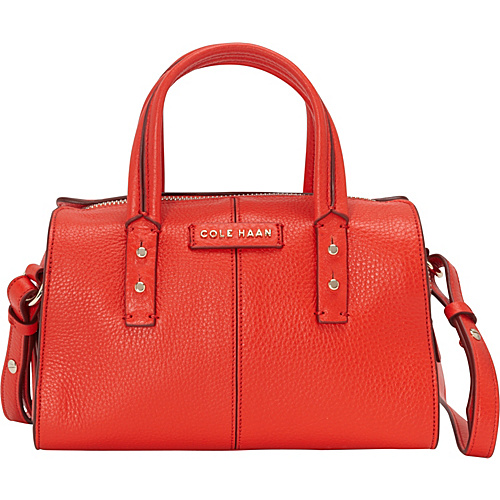 Cole Haan Emma Mini Satchel Crossbody Fiery Red - Cole Haan Designer Handbags