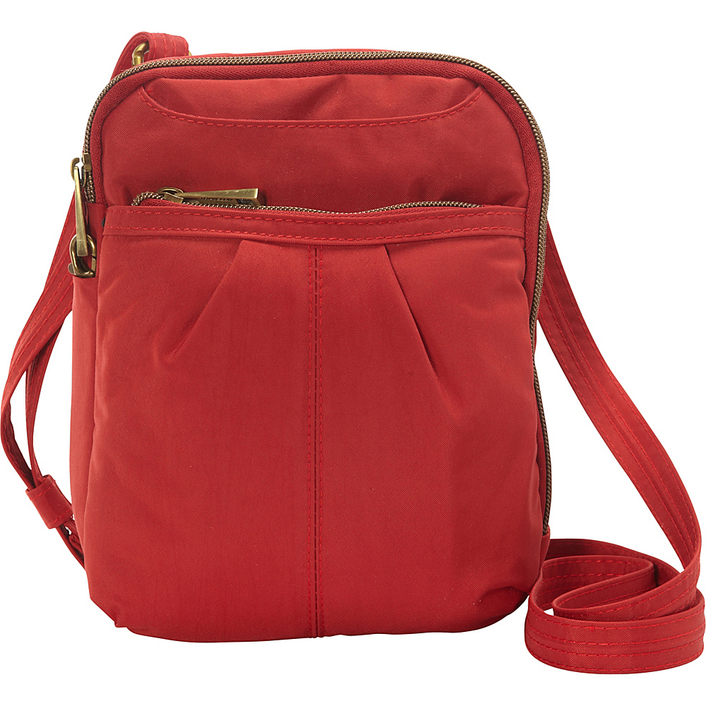 Travelon Anti theft Signature Slim Day Bag Cayenne Light Sand Travelon Fabric Handbags