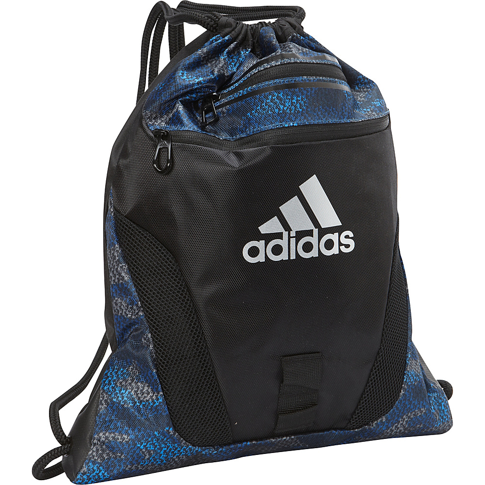 adidas Rumble Sackpack Prime Camo Bold Blue Black adidas School Day Hiking Backpacks