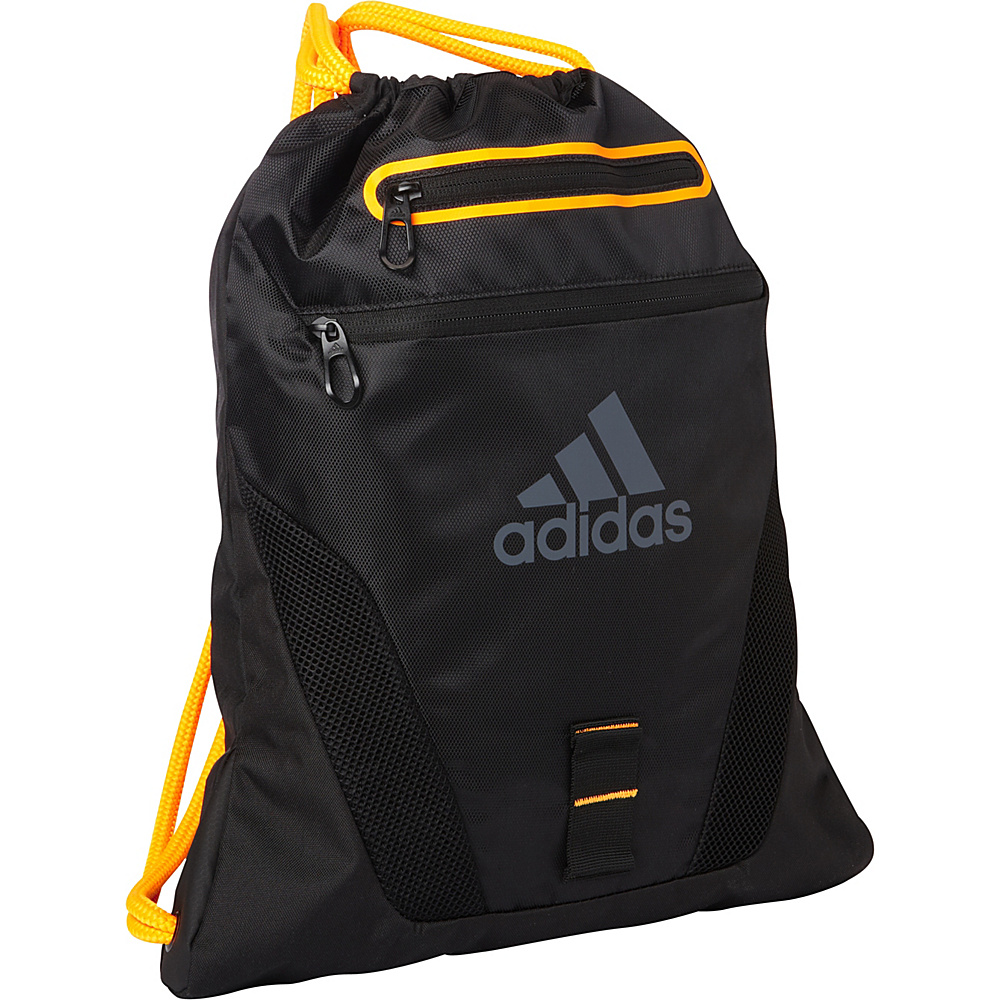 adidas Rumble Sackpack Black Solar Gold Onix adidas Everyday Backpacks