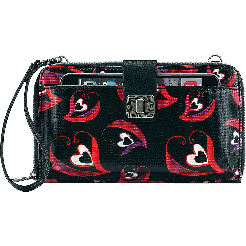 Sakroots Artist Circle Large Smartphone Crossbody Scarlet Sweetheart Sakroots Fabric Handbags