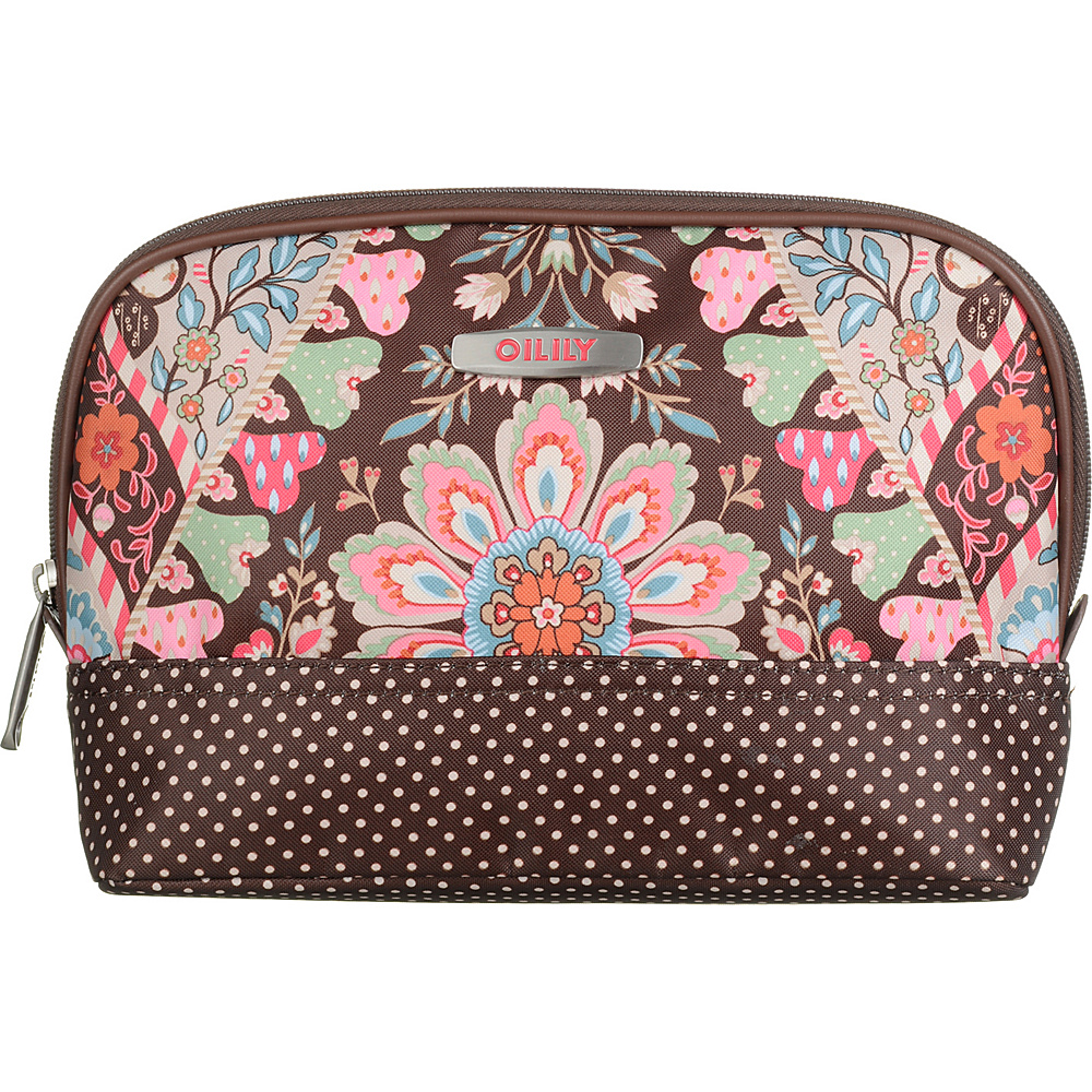 Oilily Travel Medium Toiletry Bag Brown Oilily Ladies Cosmetic Bags