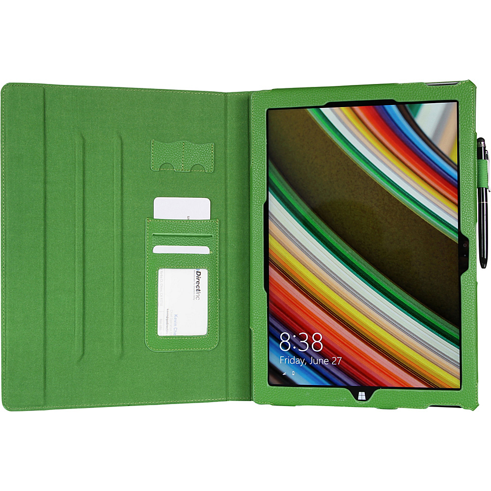 rooCASE Microsoft Surface Pro 3 Case Dual View Folio Cover Green rooCASE Electronic Cases