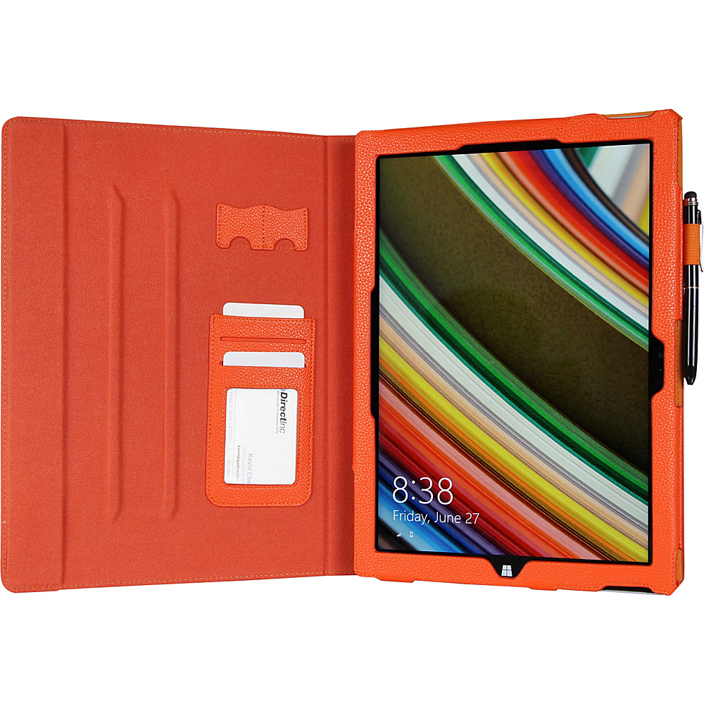 rooCASE Microsoft Surface Pro 3 Case Dual View Folio Cover Orange rooCASE Electronic Cases