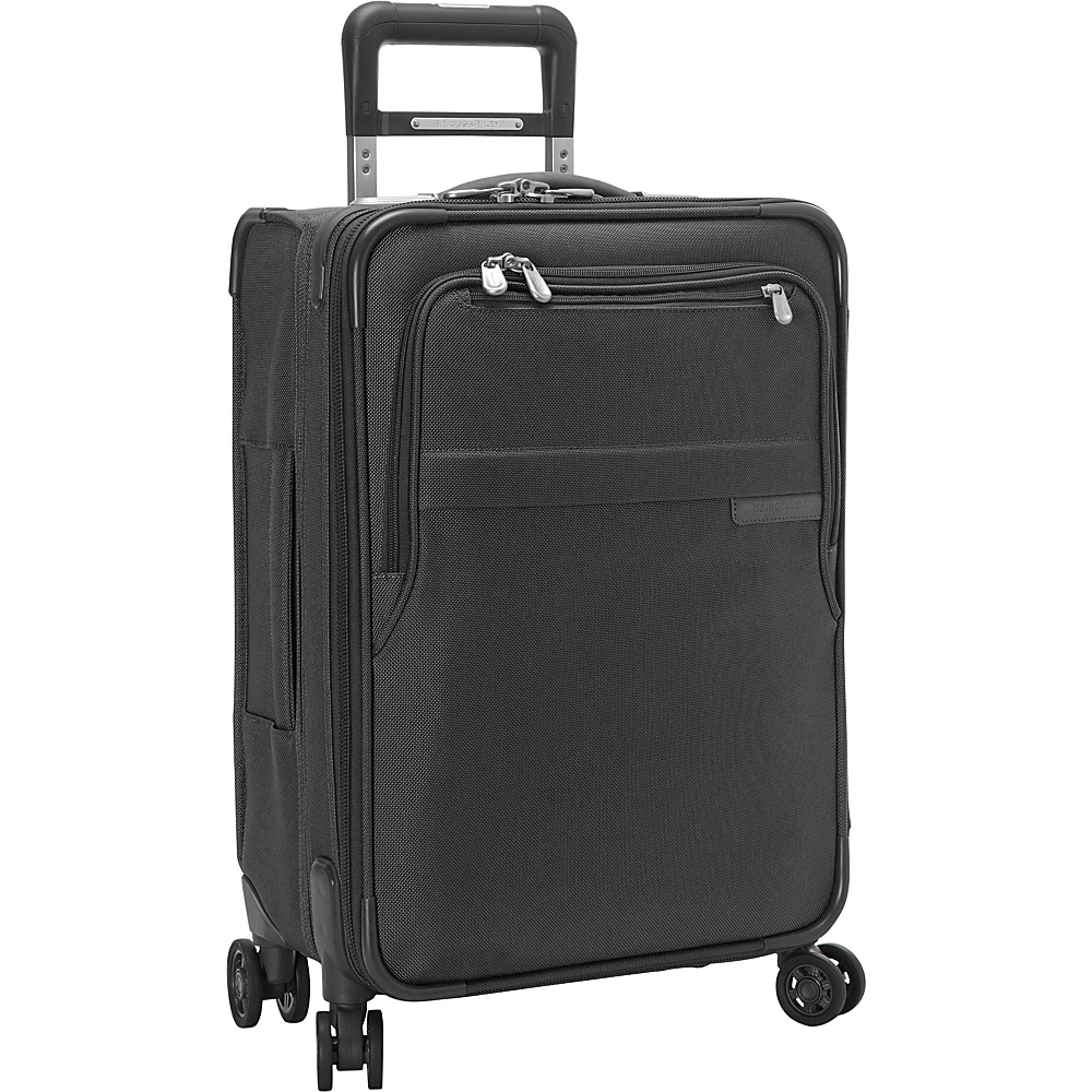Briggs Riley Baseline CX Domestic Carry On Expandable Spinner Black Briggs Riley Softside Carry On