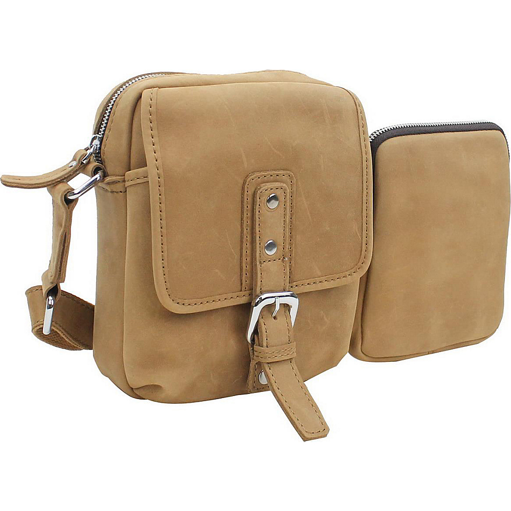 Vagabond Traveler 8.5 Leather Parent Child Shoulder Waist Bag Nature Brown Vagabond Traveler Leather Handbags