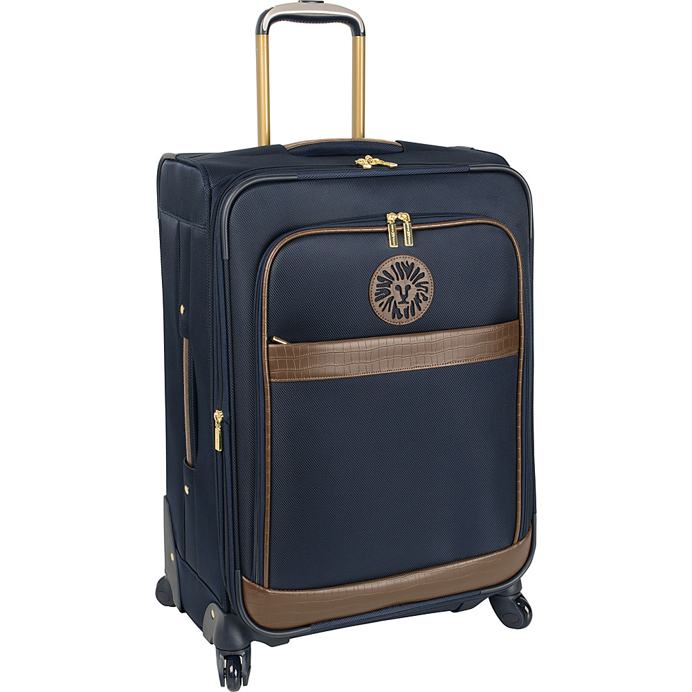 Anne Klein Luggage Newport 24 Expandable Spinner Navy Anne Klein Luggage Softside Checked
