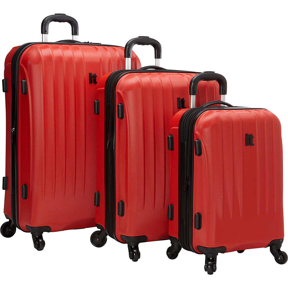 it luggage Air 360 3PC Luggage Set Exclusive Fiery Red it luggage Luggage Sets