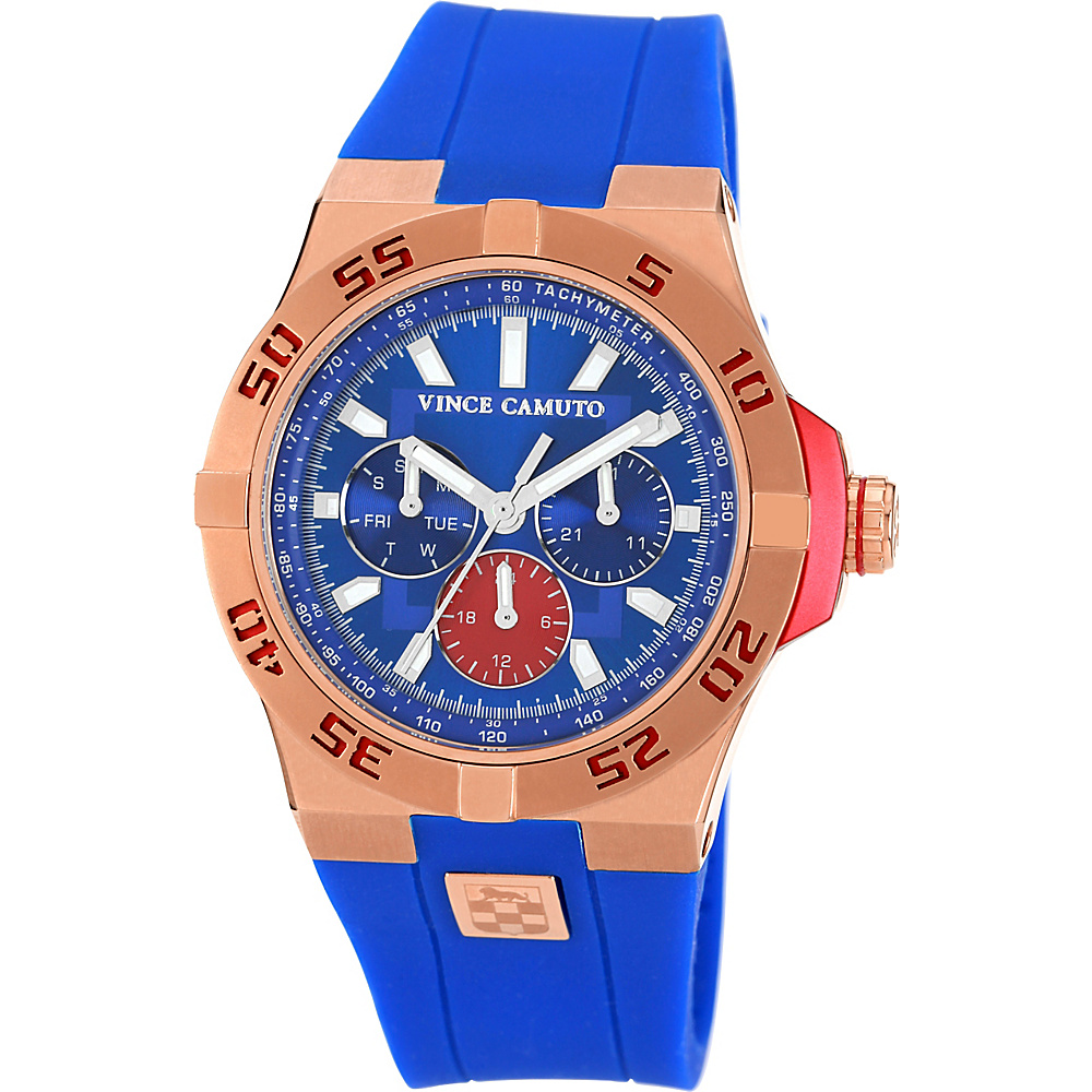 Vince Camuto Watches The Master II Watch Blue Rose Gold Blue Vince Camuto Watches Watches