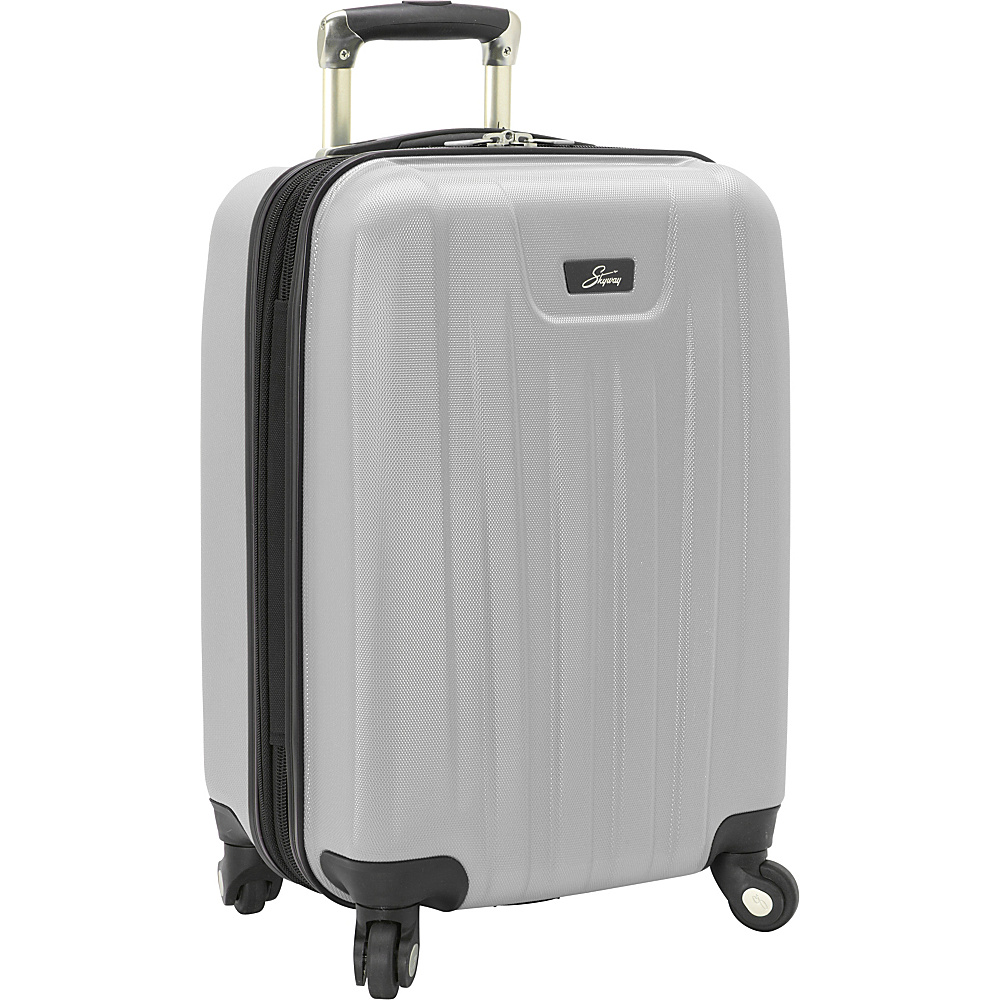 Skyway Nimbus 2.0 20 4 Wheel Expandable Carry on Silver Skyway Softside Carry On