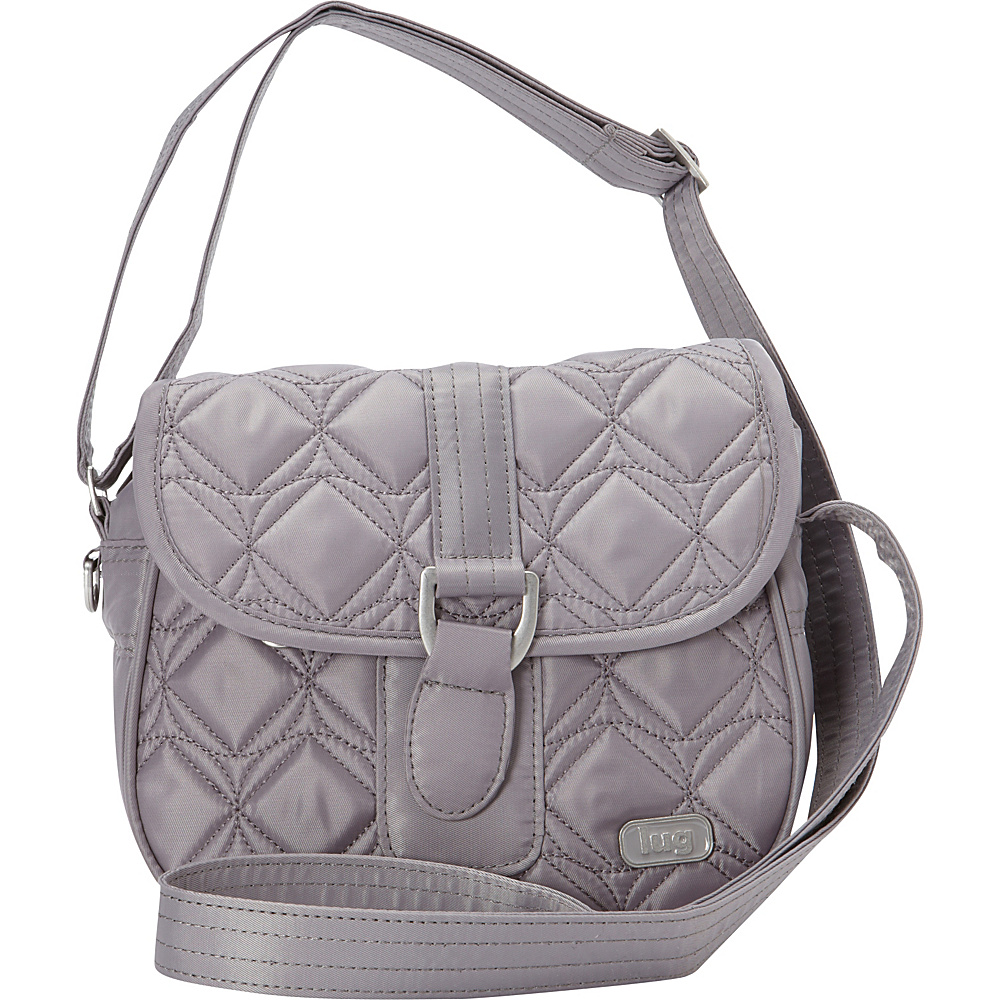 Lug Swing Shoulder Bag Pearl Grey Lug Fabric Handbags