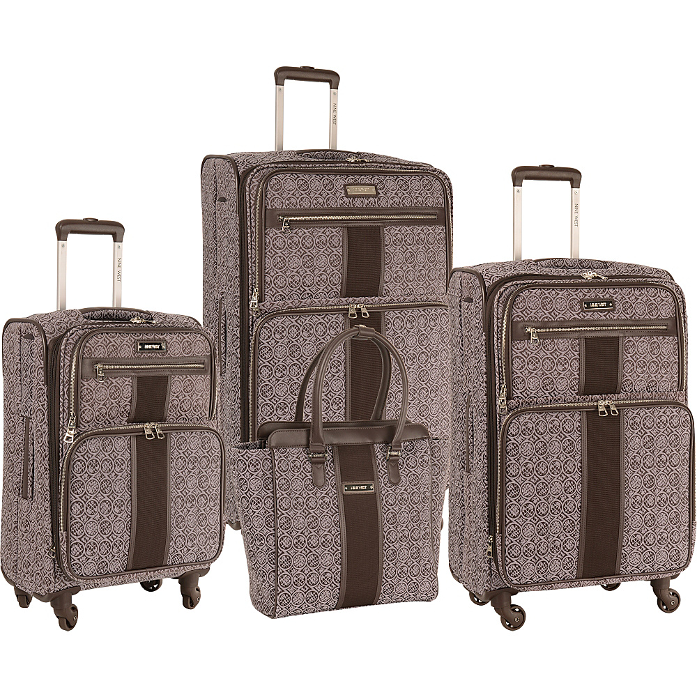 Nine West Luggage Naia Four Piece Set Plum Lilac Nine West Luggage Luggage Sets