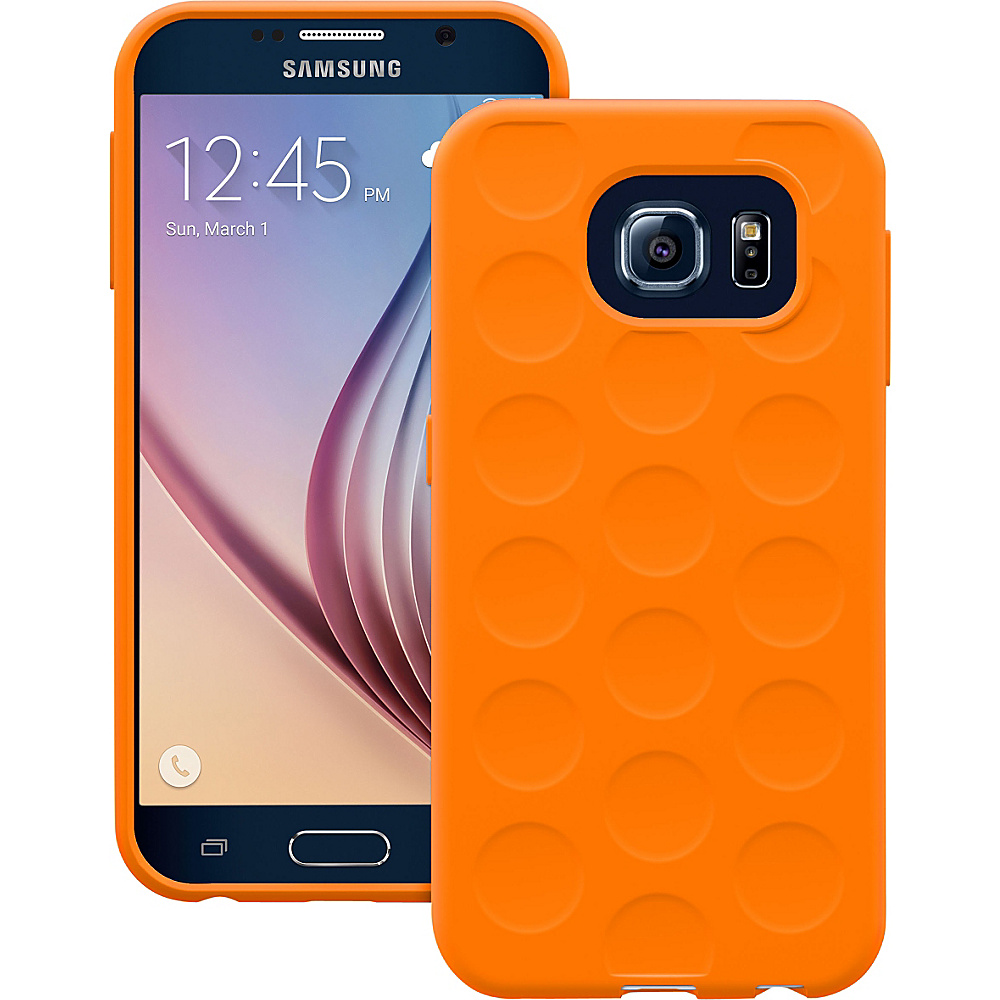 Trident Case Krios Phone Case for Samsung Galaxy S6 Orange Bubble Trident Case Electronic Cases