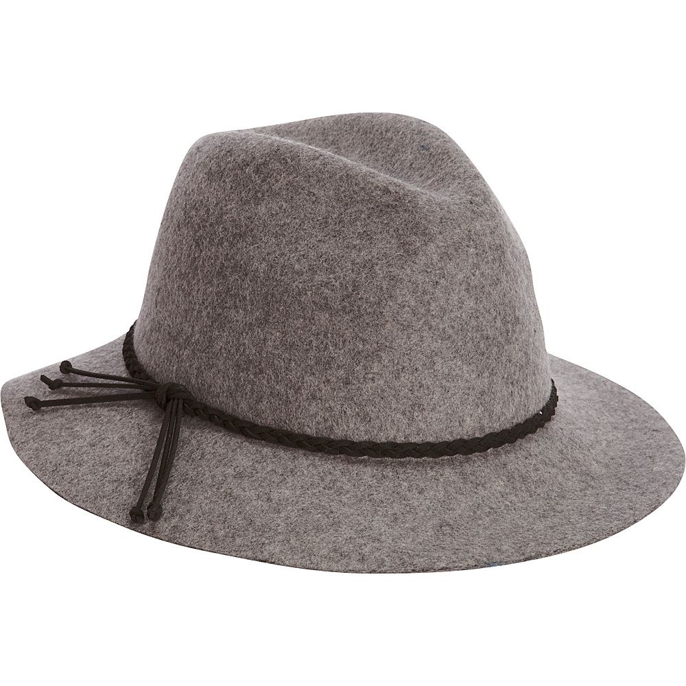 Adora Hats Wool Felt Safari Hat Grey Adora Hats Hats Gloves Scarves