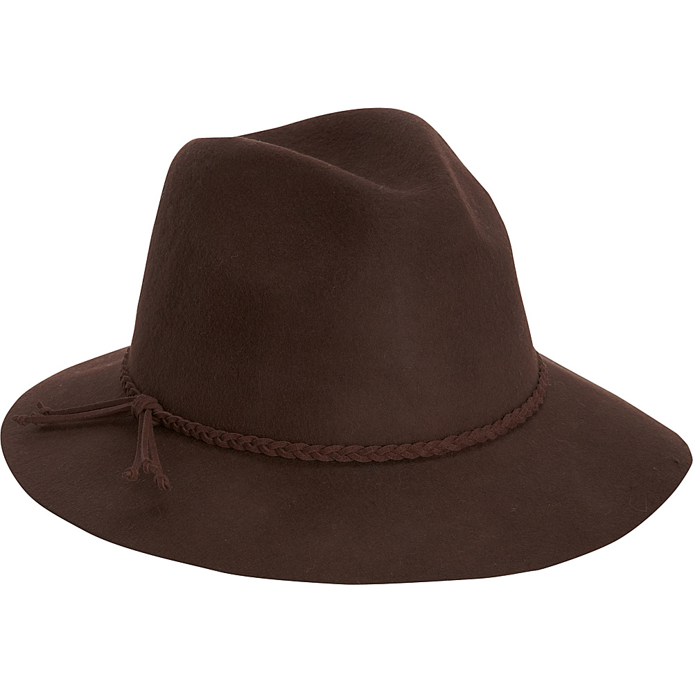 Adora Hats Wool Felt Safari Hat Brown Adora Hats Hats