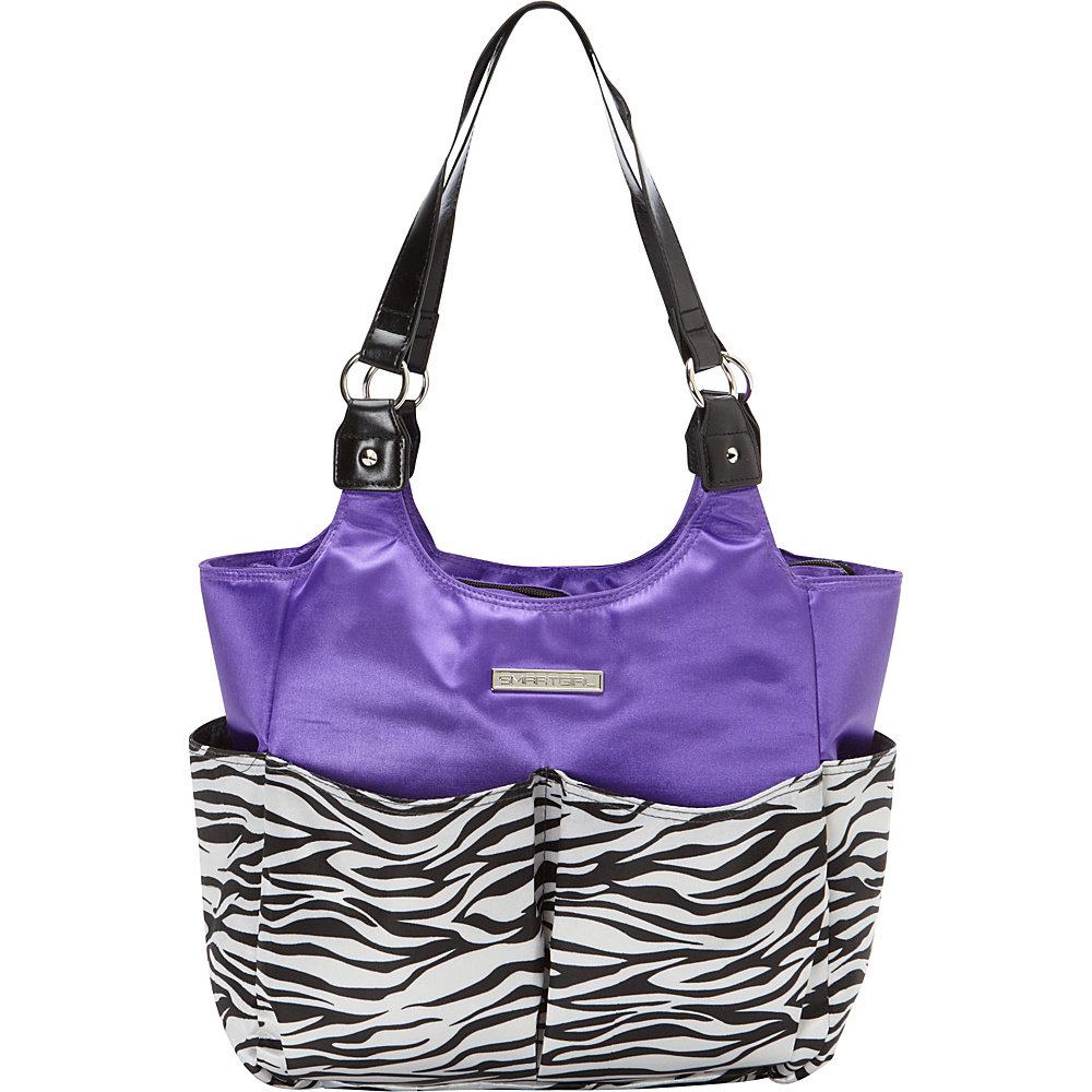 Smart Mommy Bags Purple Passion Diaper Bag Purple Black and White Smart Mommy Bags Diaper Bags Accessories