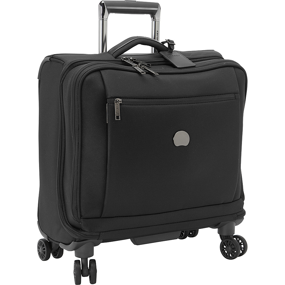 Delsey Montmartre Spinner Trolley Tote Black Delsey Softside Carry On