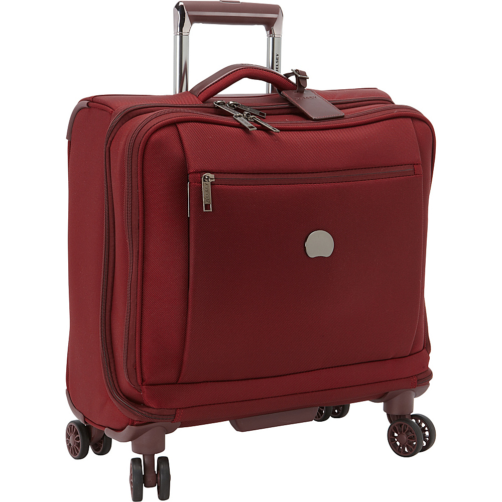 Delsey Montmartre Spinner Trolley Tote Bordeaux Delsey Softside Carry On