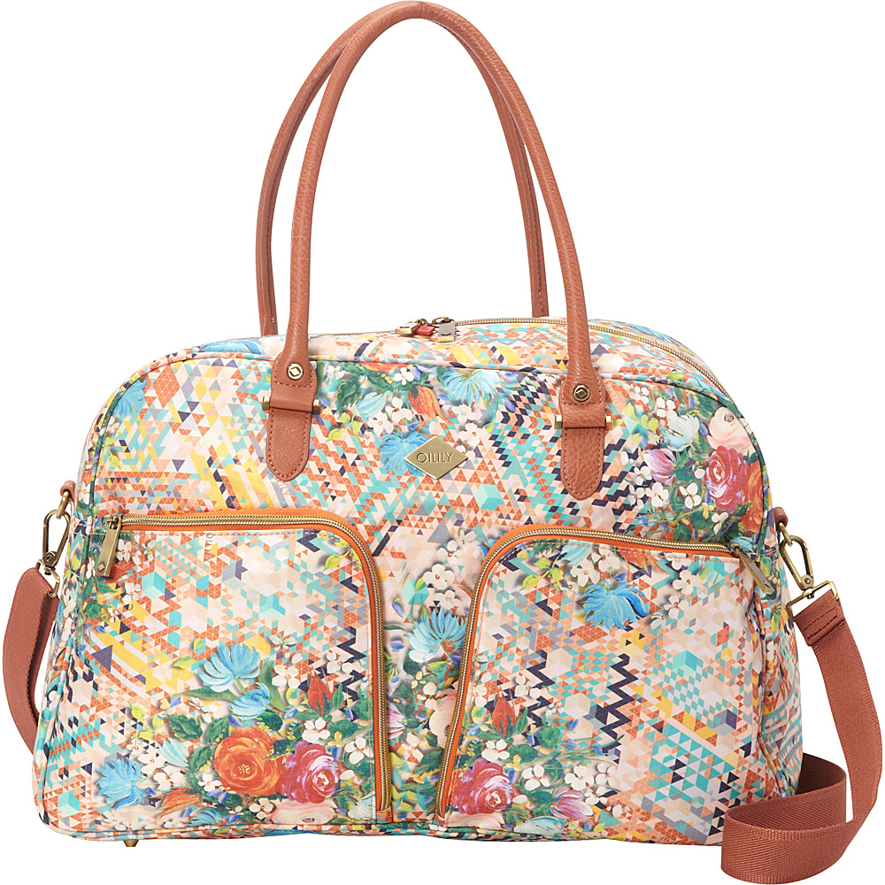 Oilily Large Carry All Duffel Blush Oilily Rolling Duffels
