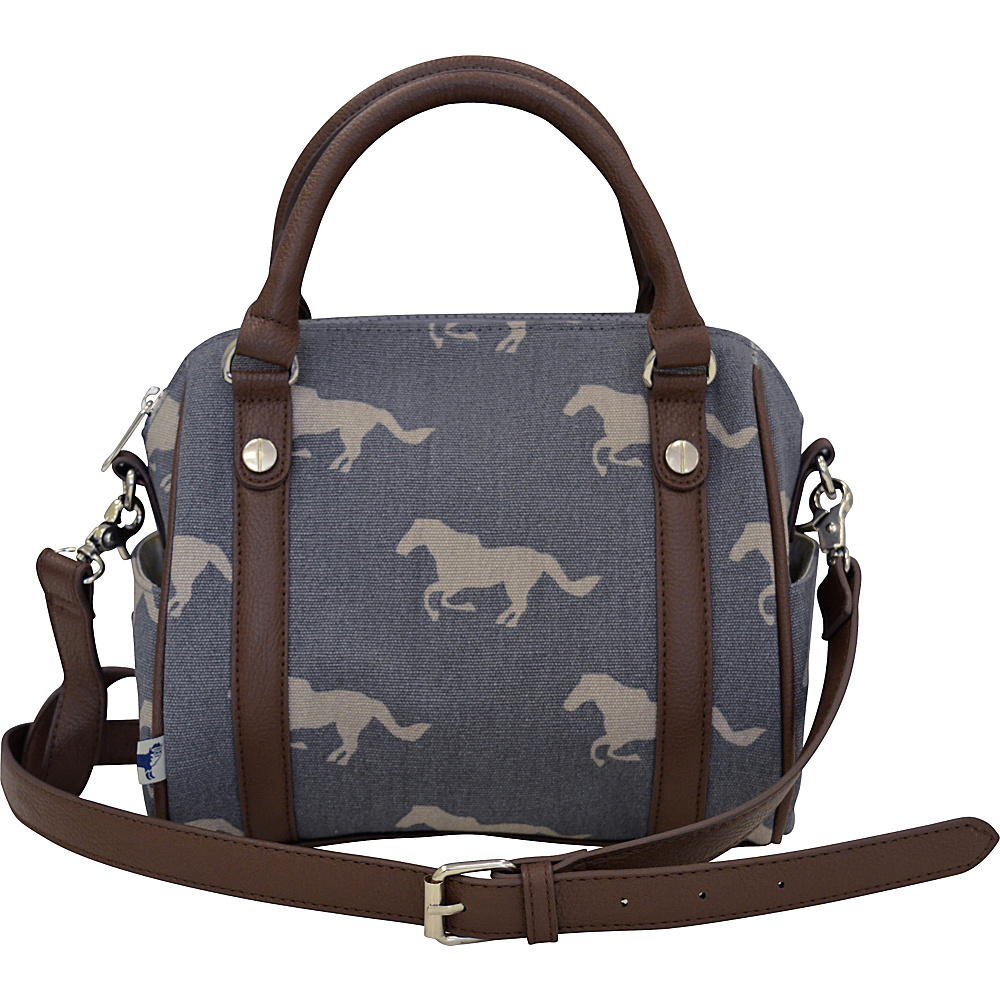 Sloane Ranger Mini Satchel Grey Horse Sloane Ranger Fabric Handbags