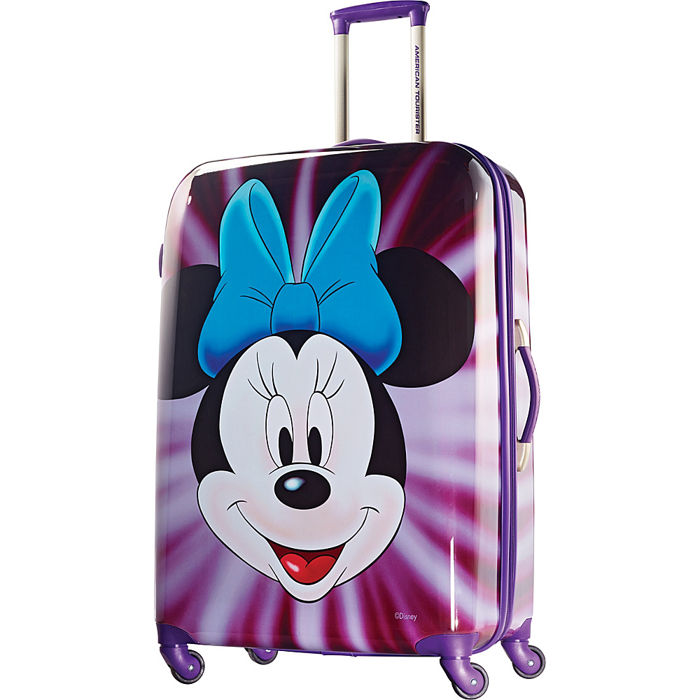 American Tourister Disney Minnie Mouse Hardside Spinner 28 Minnie Mouse Face American Tourister Hardside Checked