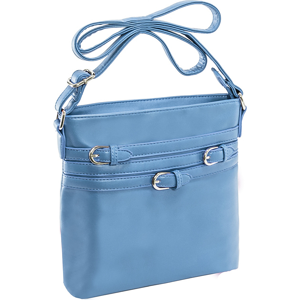 Parinda Clarice II Crossbody Aqua Blue Parinda Manmade Handbags