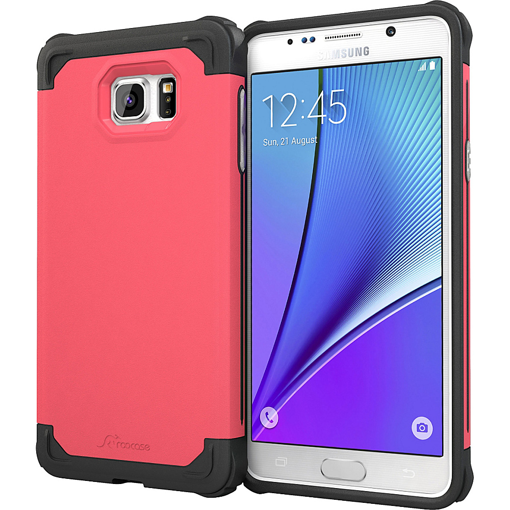 rooCASE Samsung Galaxy Note5 Case Exec Tough Cover Pink rooCASE Electronic Cases