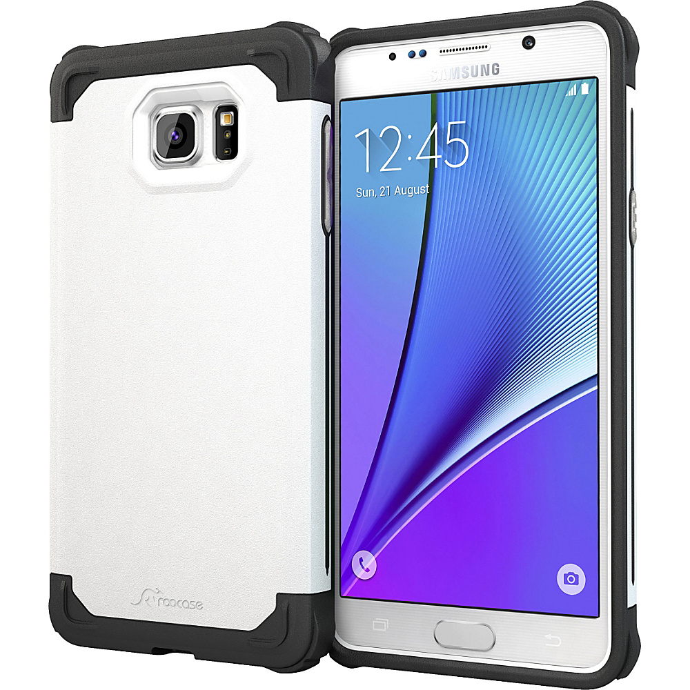 rooCASE Samsung Galaxy Note5 Case Exec Tough Cover White rooCASE Electronic Cases