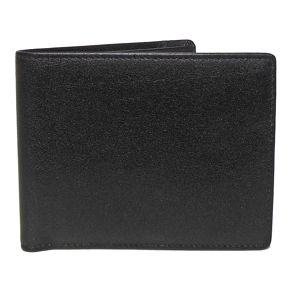 Boconi Grant RFID Billfold Black Leather with Gray Boconi Men s Wallets