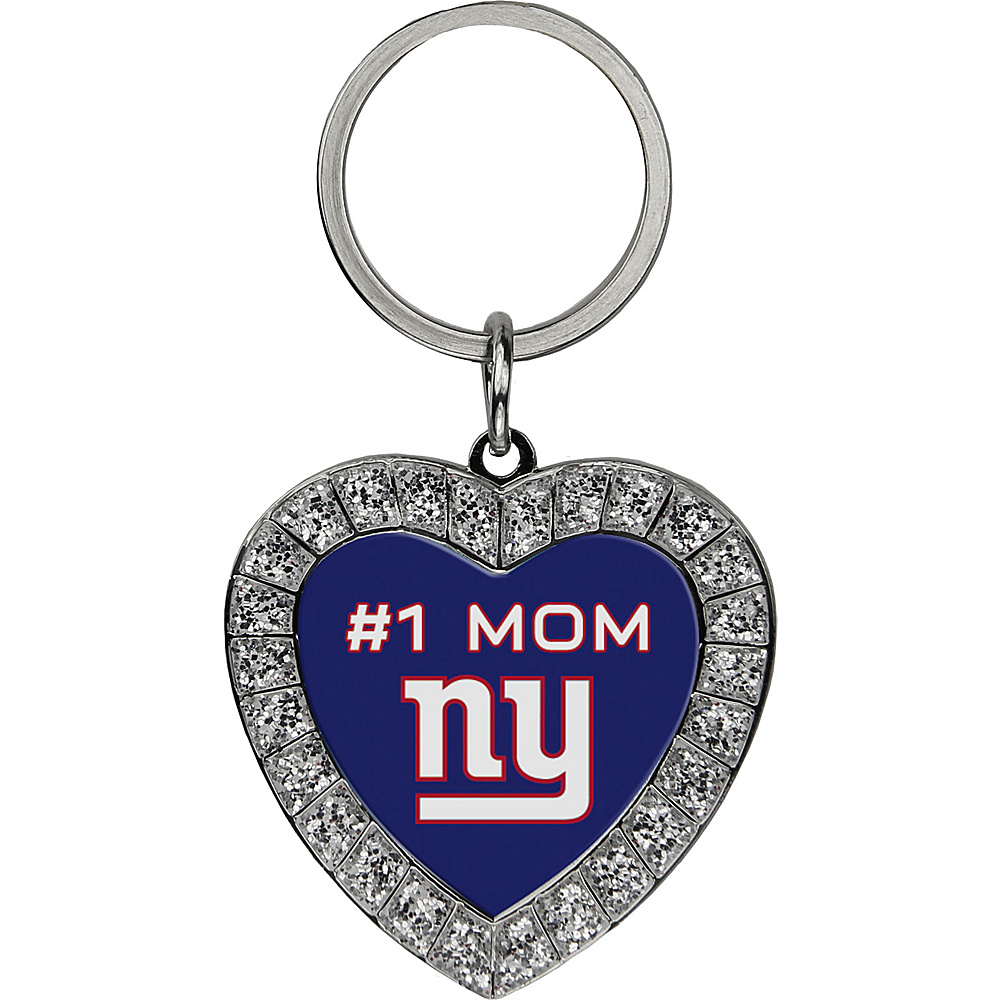 Luggage Spotters NFL NY Giants 1 Mom Rhinestone Key Chain Blue Luggage Spotters Women s SLG Other