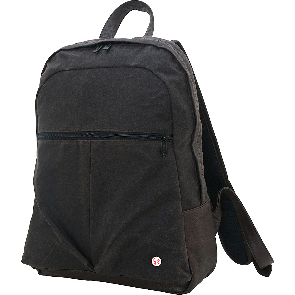 TOKEN Waxed Woodhaven Backpack Dark Brown TOKEN Business Laptop Backpacks