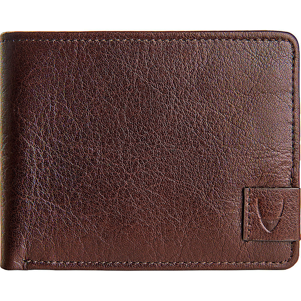 Hidesign Vespucci Buffalo Leather Slim Bifold Wallet Brown Hidesign Men s Wallets