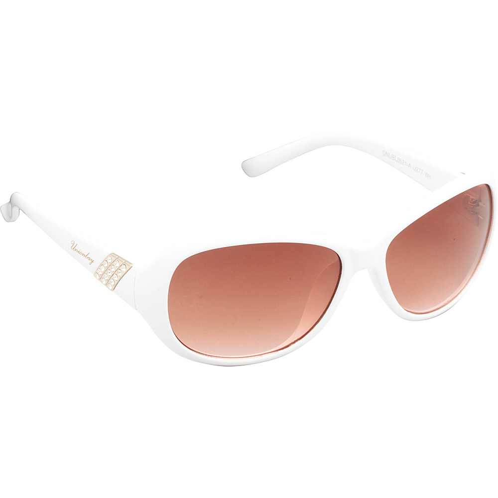 Unionbay Eyewear Oval Rhinestone Sunglasses White Unionbay Eyewear Sunglasses
