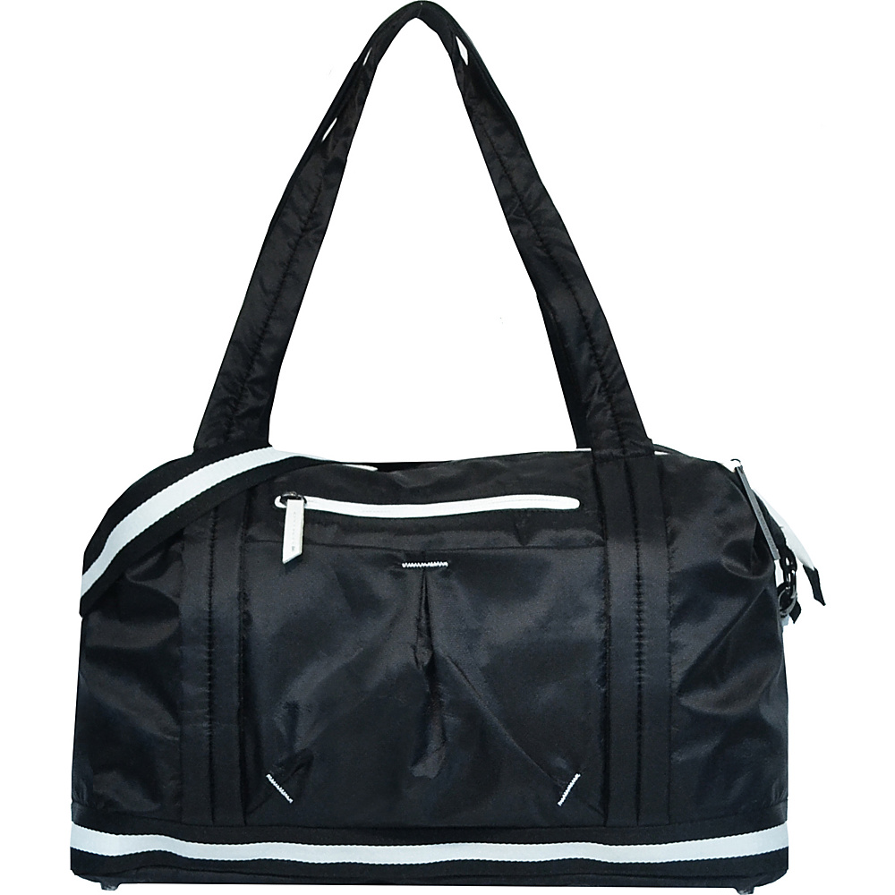 Sherpani Madison Polyester Vegan Leather Duffle Bag Black Sherpani Travel Duffels