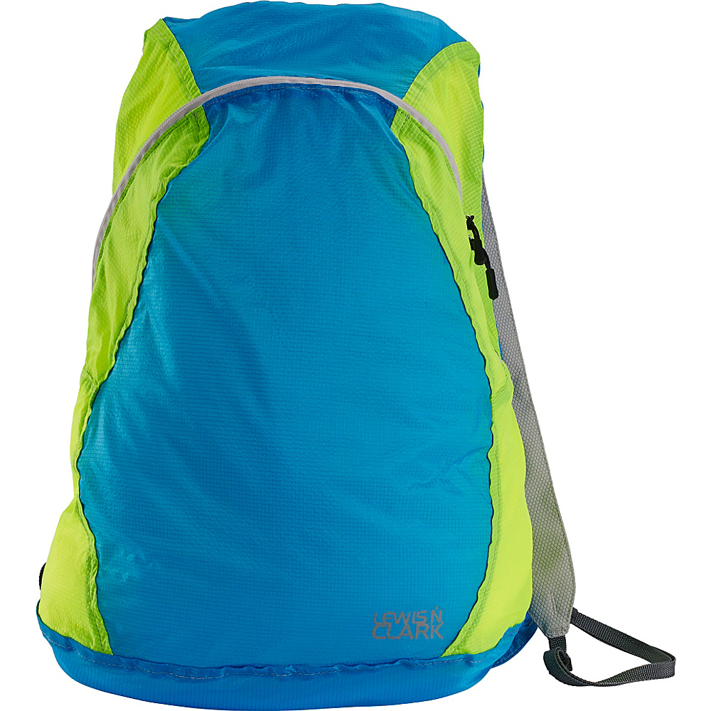 Lewis N. Clark ElectroLight Backpack Blue Neon Green Lewis N. Clark Packable Bags
