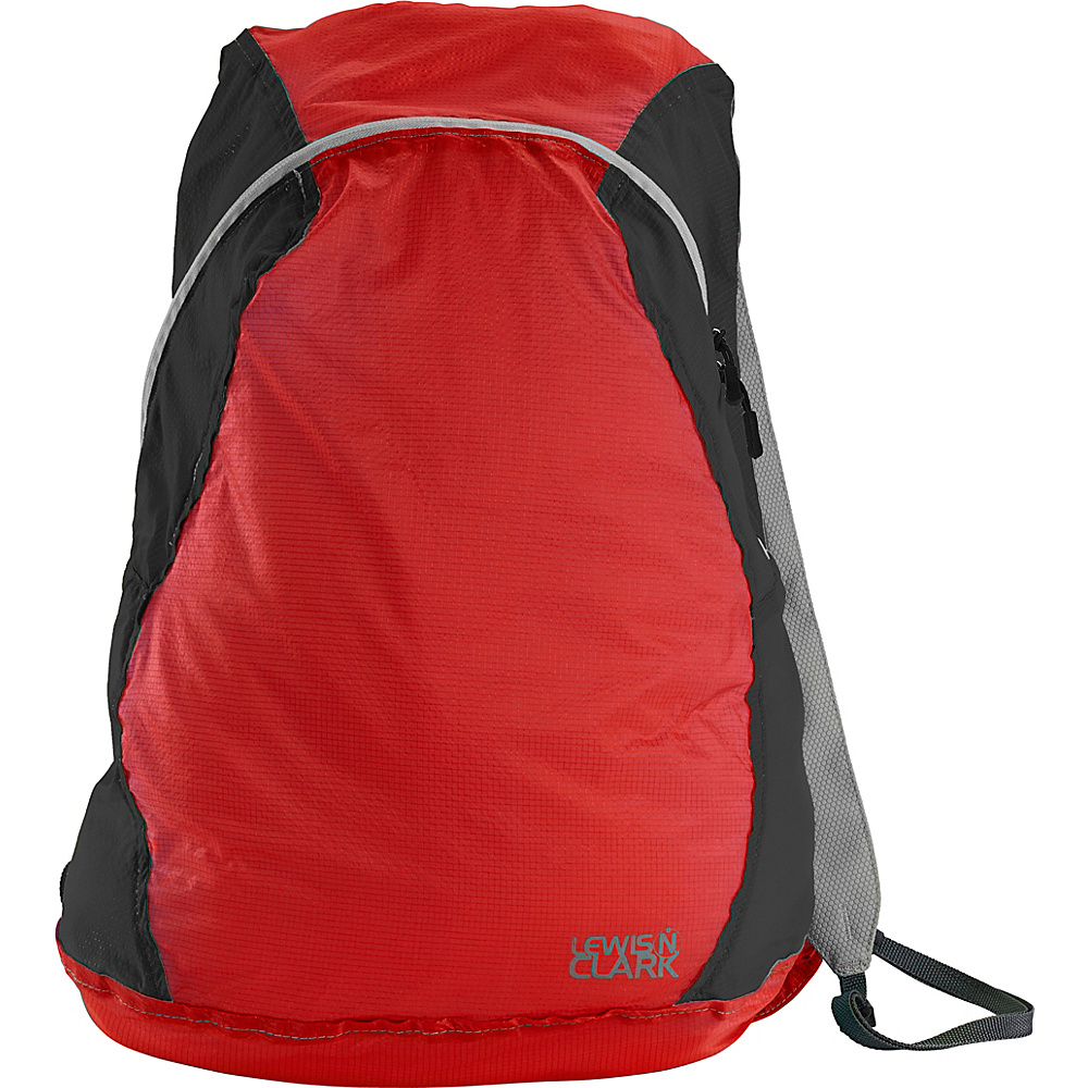 Lewis N. Clark ElectroLight Backpack Red Charcoal Lewis N. Clark Packable Bags