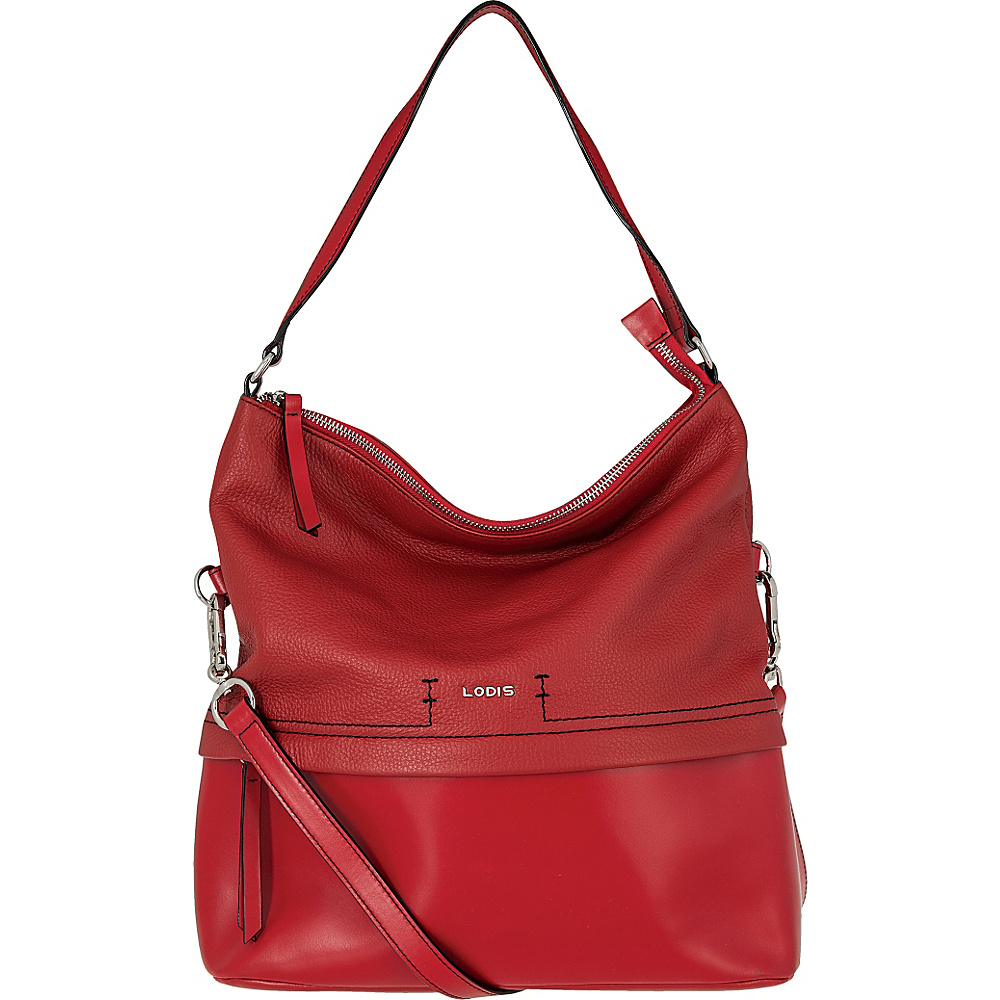 Lodis Kate Sunny Hobo Red Lodis Leather Handbags