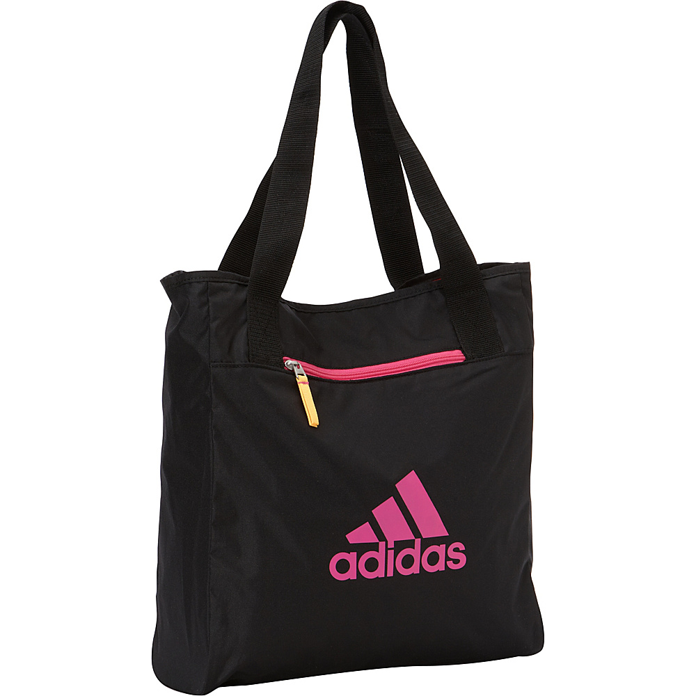 adidas Studio II Tote Black Shock Pink Freerun Shock Pink Solar Go adidas Gym Bags