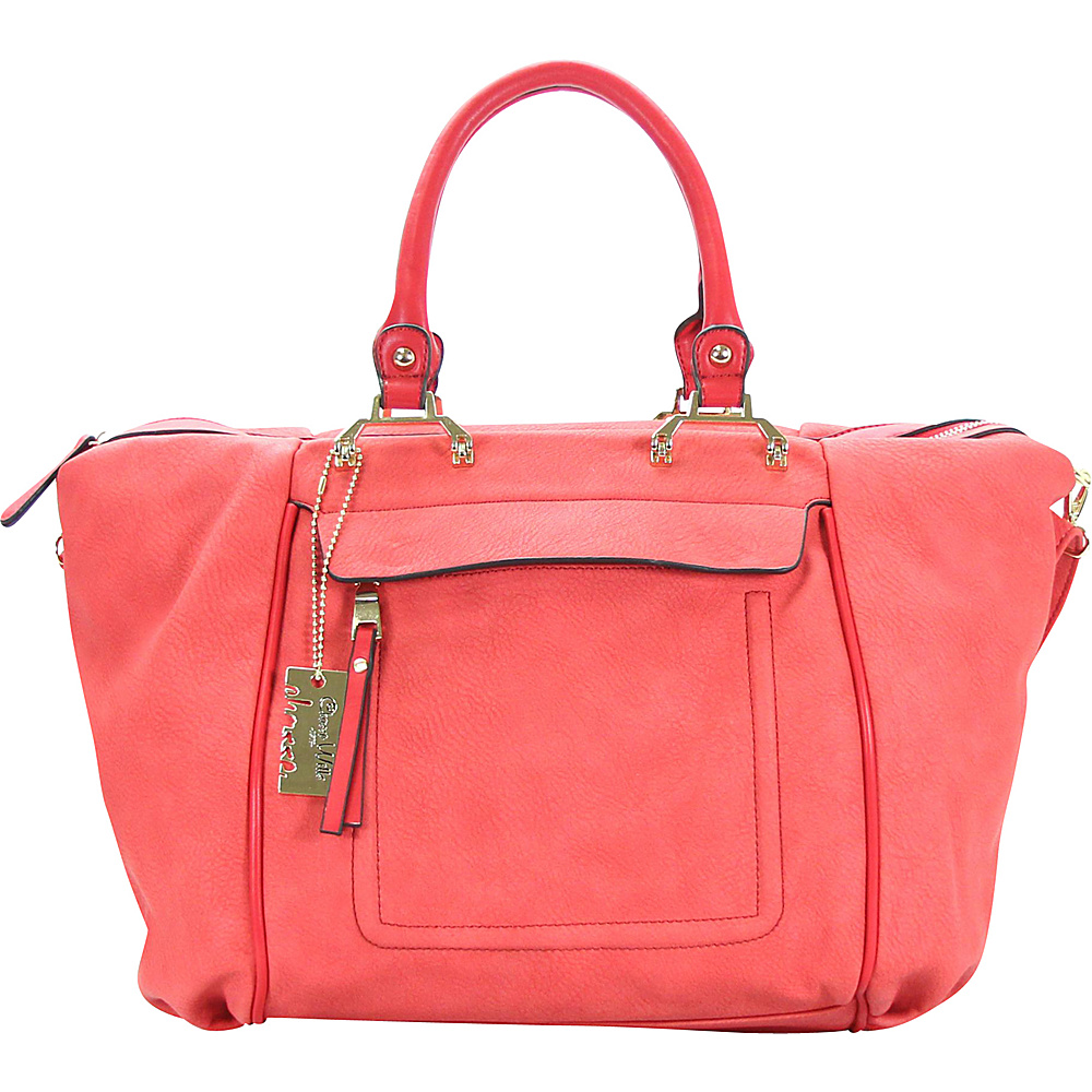 Chasse Wells Bonston Pont Satchel Tote Red Chasse Wells Manmade Handbags