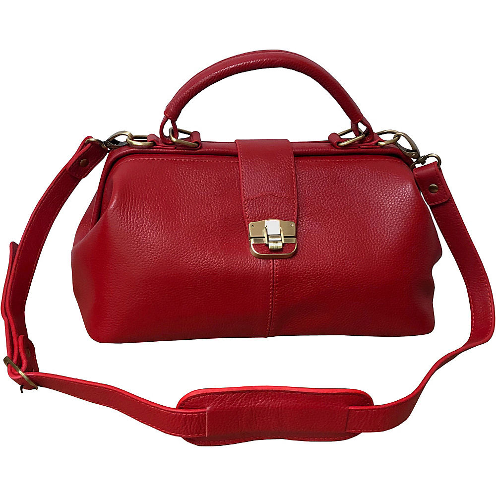 AmeriLeather Hillary Classic Hobo Red AmeriLeather Leather Handbags