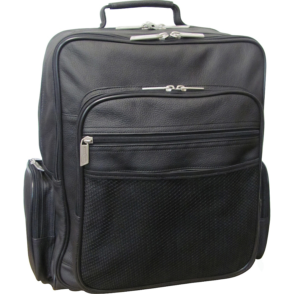 AmeriLeather CEO Leather Backpack Black AmeriLeather Business Laptop Backpacks