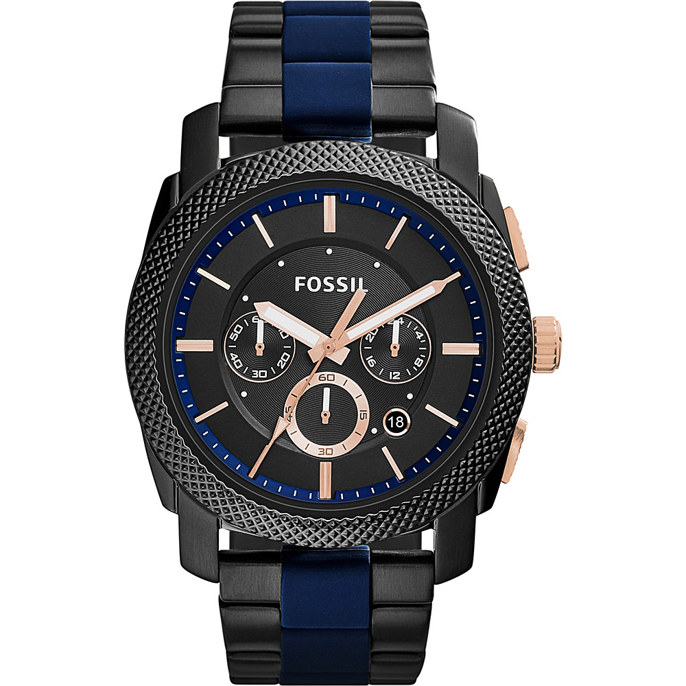 Fossil Machine Stainless Steel Watch Black Fossil Watches