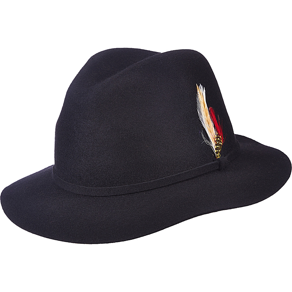 Scala Hats Felt Safari Hat Black Scala Hats Hats Gloves Scarves