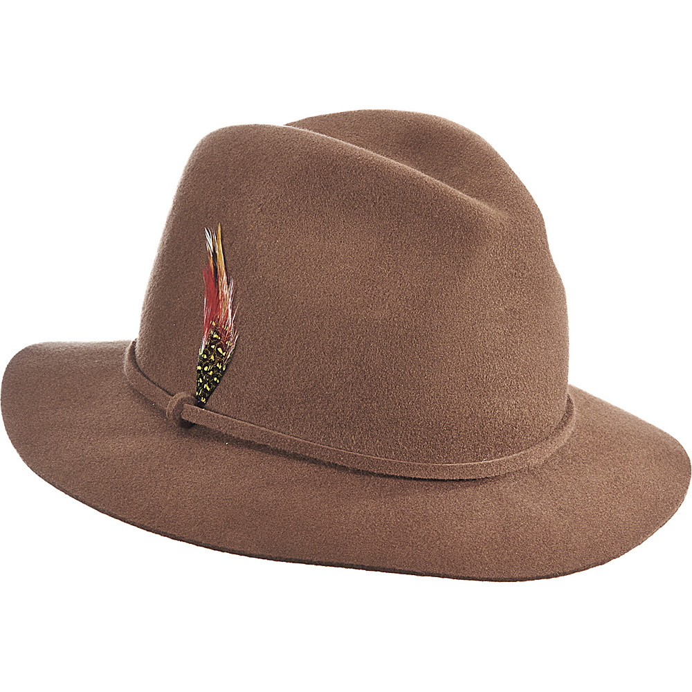 Scala Hats Felt Safari Hat Pecan Scala Hats Hats Gloves Scarves