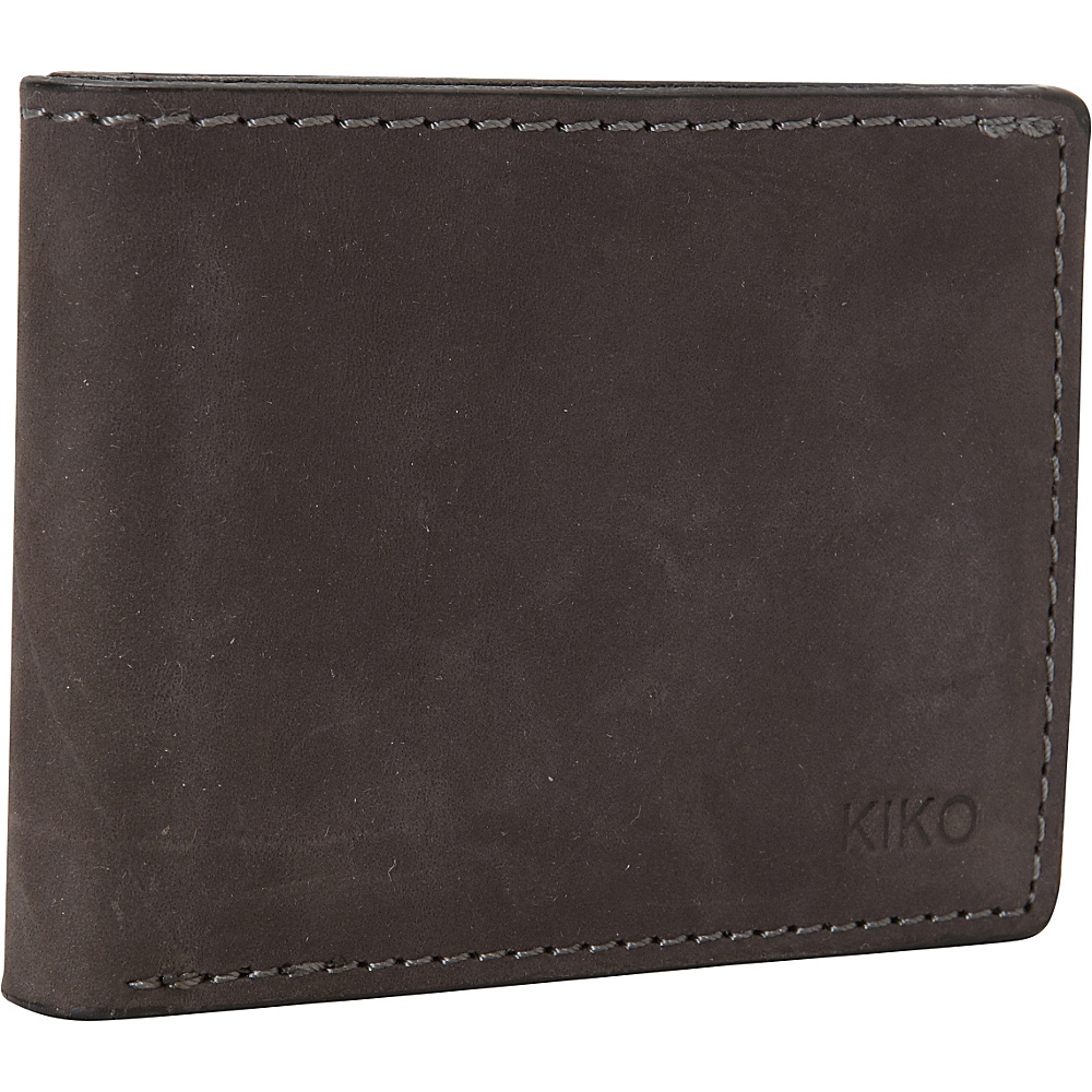 Kiko Leather Bifold Wallet Brown Kiko Leather Mens Wallets