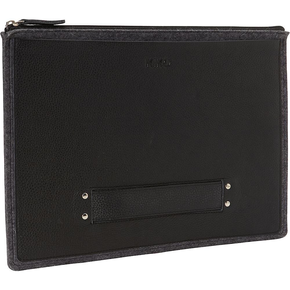 Kiko Leather MacBook Go Case 13 Black Kiko Leather Laptop Sleeves