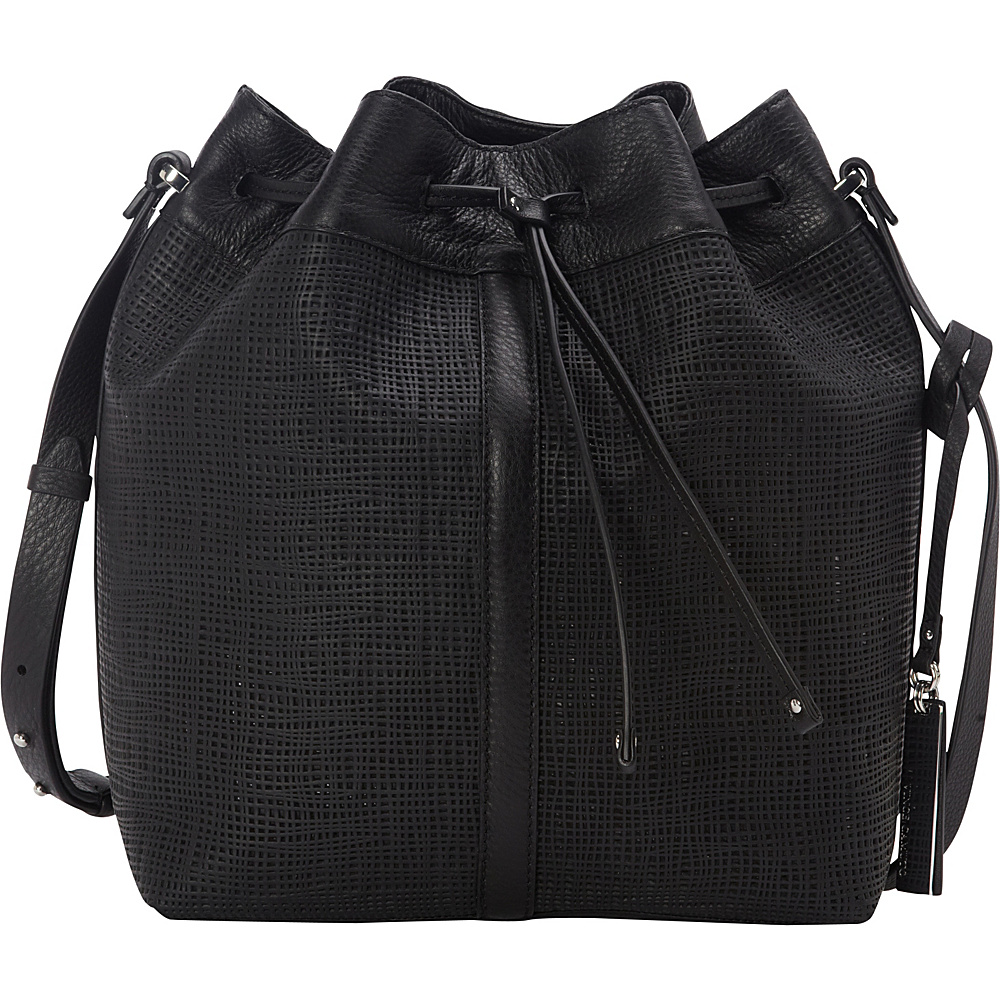 Vince Camuto Jaxen Drawstring Black Vince Camuto Designer Handbags