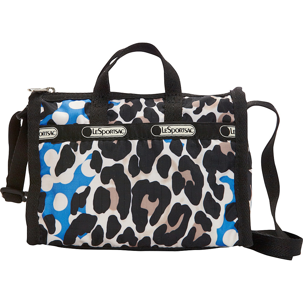 LeSportsac Petite Weekender Crossbody Animal Dots LeSportsac Fabric Handbags