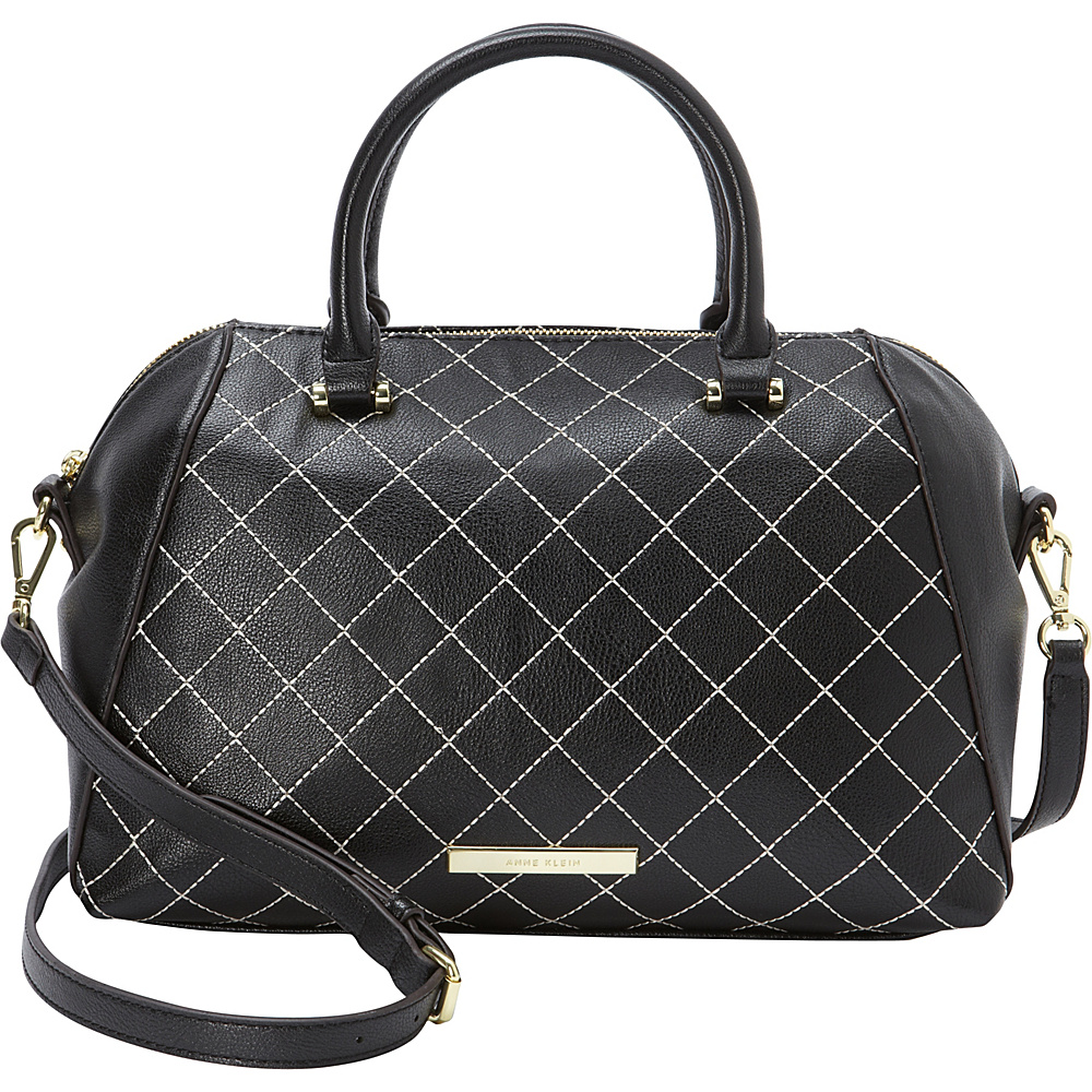 Anne Klein Style Remix Satchel Black Anne Klein Manmade Handbags
