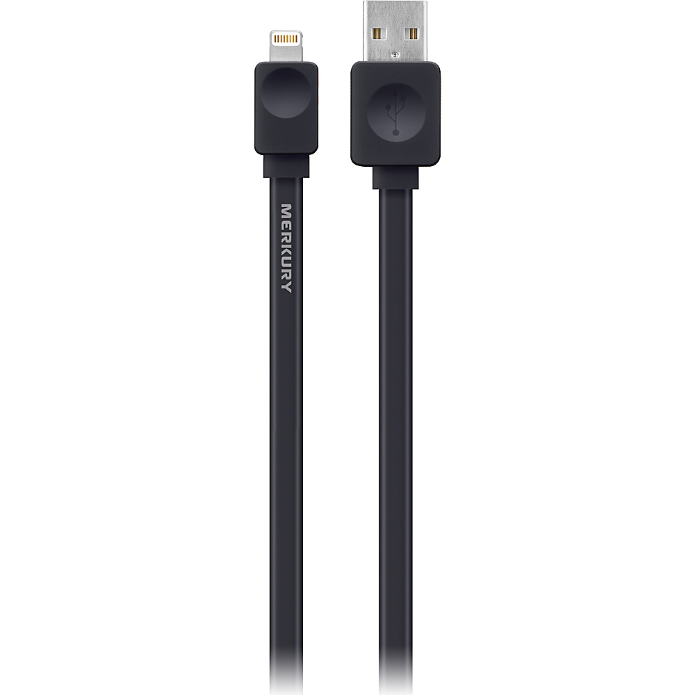Merkury Innovations Flats 5 Flat Apple MFi Certified Lightning Cable Black Merkury Innovations Electronics